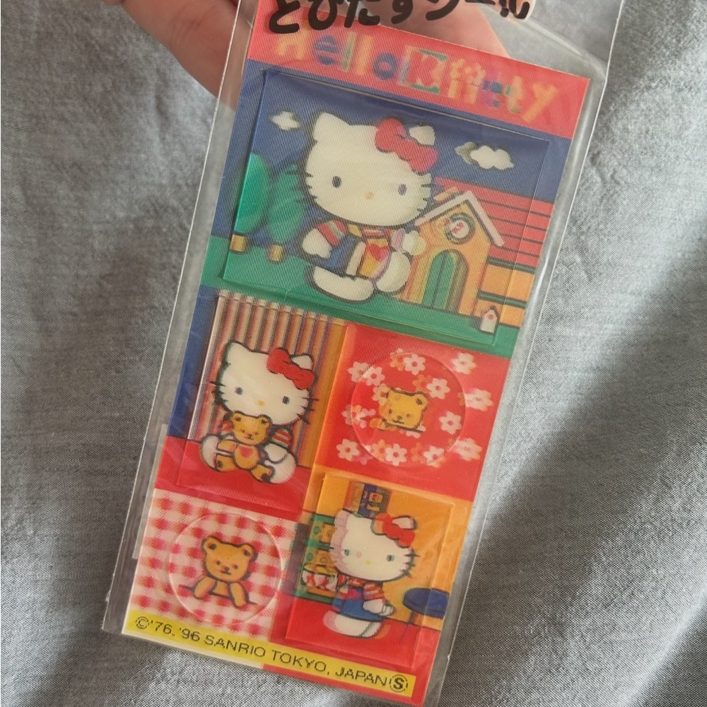 1996 Sanrio Hello Kitty 3D Pop-Up Sticker Sheet – Japan Import
